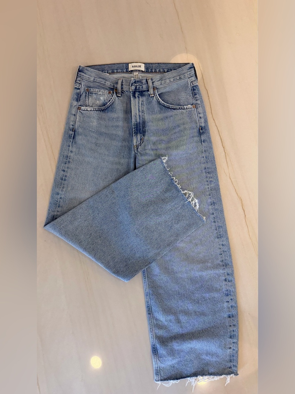 AGOLDE - Low Curve, High Rise Tapered Jeans